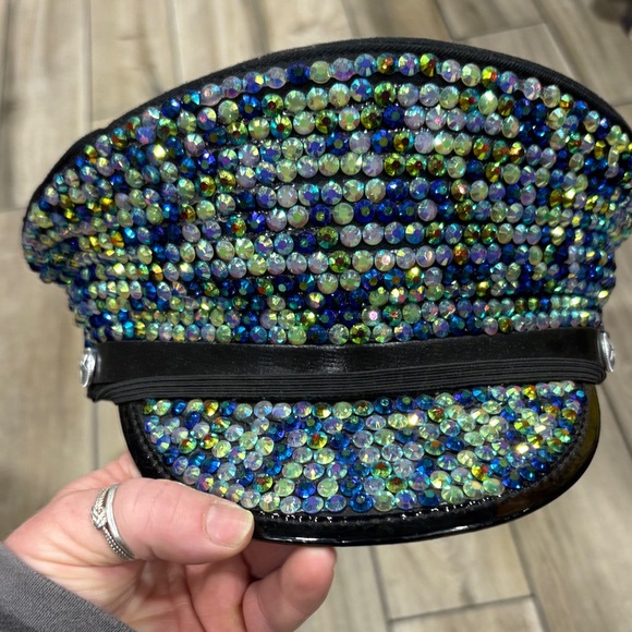 Multicolor Rhinestone Embellished Cap - Picture 1 of 2